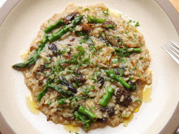 Risotto with Mushroom & Asparagus