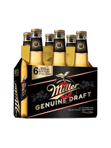 Miller Genuine Draft (355 mL Bottles)